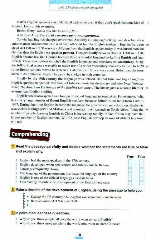 ˽̰Ӣ1 Unit 2 English around the world