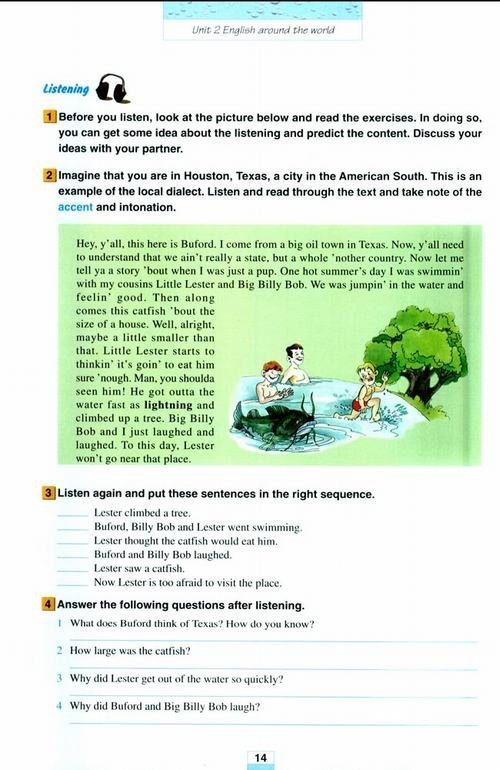 ˽̰Ӣ1 Unit 2 English around the world